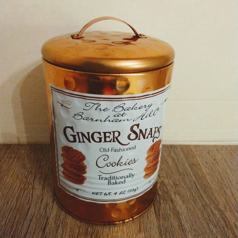 Barnham Hill Vintage Ginger Snap Tin Can
